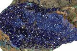 Sparkling Azurite Crystals with Malachite - Laos #179669-1